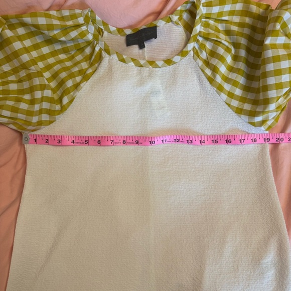 Anthropologie Sundays in Brooklyn Gingham Puff Sleeve Top - Women’s Medium - Picture 7 of 9